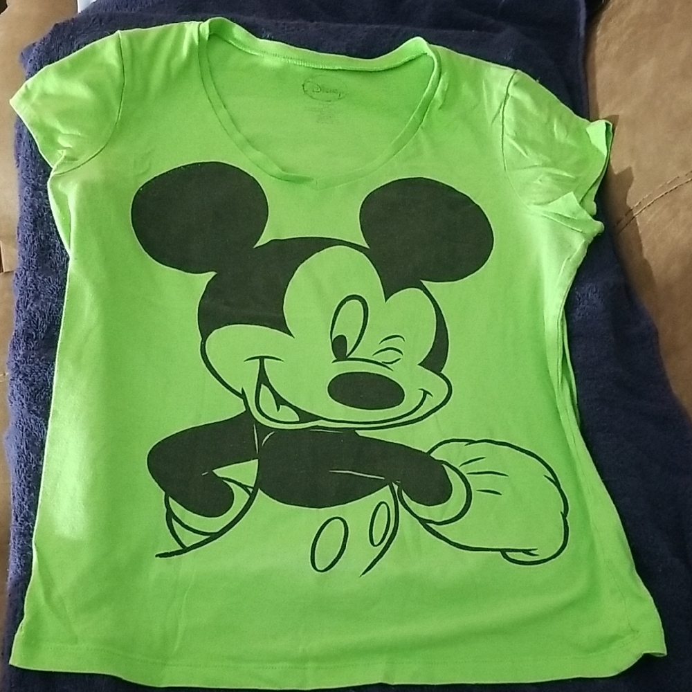 Disney Juniors Green Mickey Mouse T-Shirt XXL